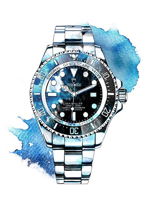 drawing of rolex